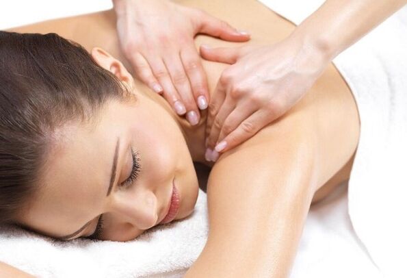 Massage of collar area