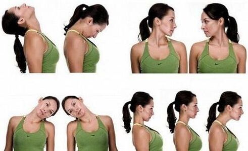 Gymnastics for the neck with osteochondria