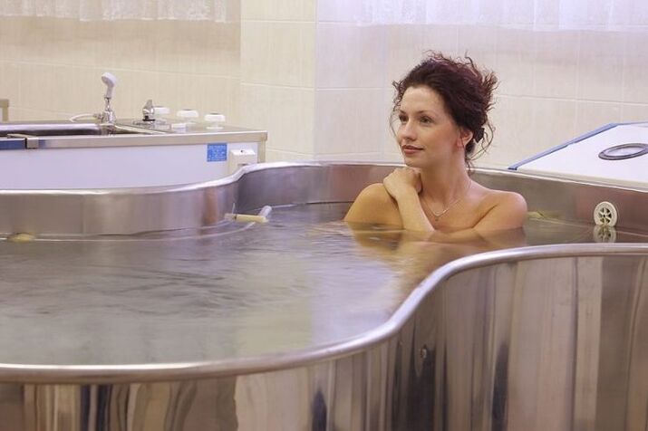 therapeutic bath for knee joints